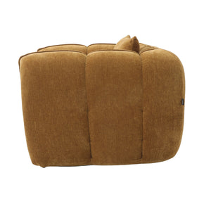 Fauteuil Wave Chenille Okergeel
