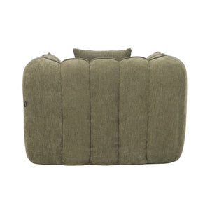 Fauteuil Wave Chenille Okergeel