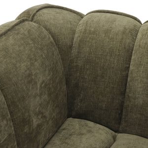 Fauteuil Wave Chenille Okergeel