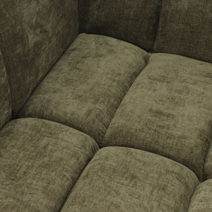 Fauteuil Wave Chenille Okergeel