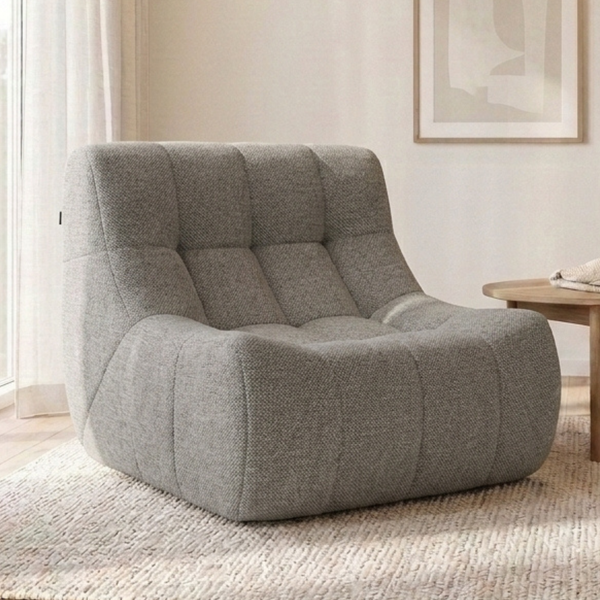Fauteuil Rave Bouclé brun