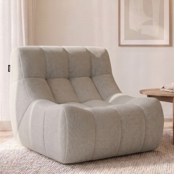 Fauteuil Rave Bouclé Taupe