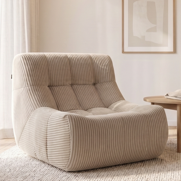 Armchair Rave Corduroy Beige