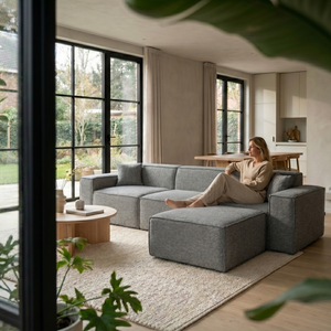 Beat Corner Sofa Bouclé Brown