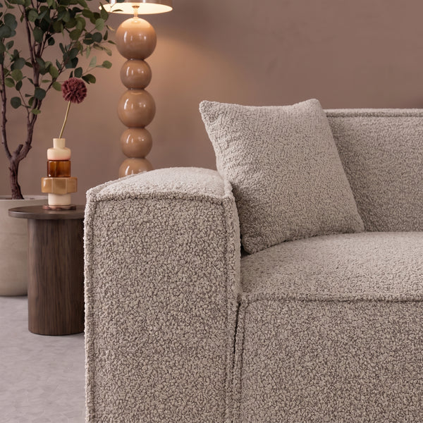 Beat Corner Sofa Bouclé Taupe