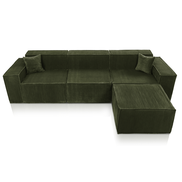 Beat Corner Sofa Corduroy Green