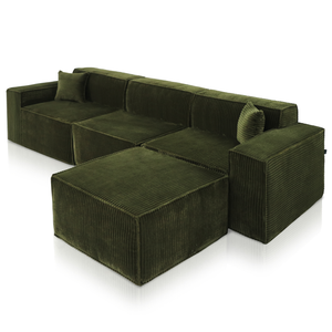 Beat Corner Sofa Corduroy Green