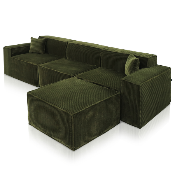 Beat Corner Sofa Corduroy Green