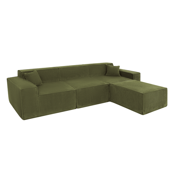 Beat Corner Sofa Corduroy Green