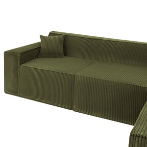 Beat Corner Sofa Corduroy Green
