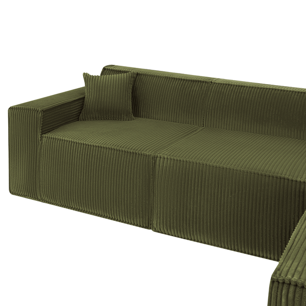 Beat Corner Sofa Corduroy Green