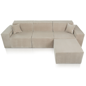 Beat Corner Sofa Corduroy Beige