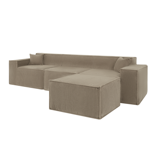 Beat Corner Sofa Corduroy Taupe