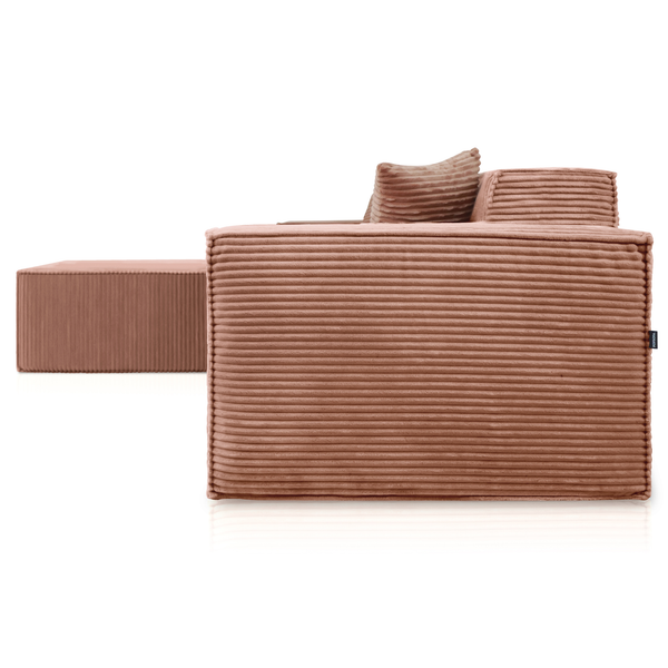 Beat Corner Sofa Corduroy Pink