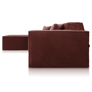 Beat Corner Sofa Corduroy Copper Burgundy