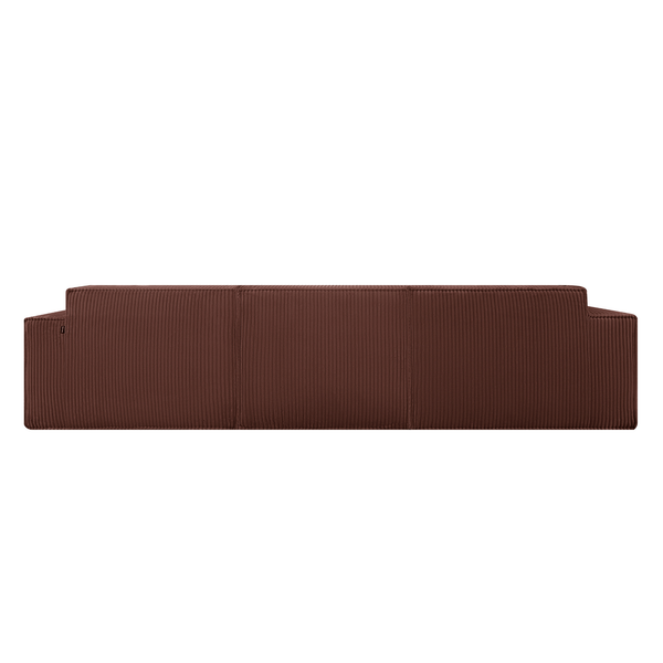Beat Corner Sofa Corduroy Copper Burgundy