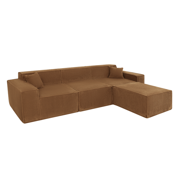 Beat Corner Sofa Corduroy Ochre Yellow