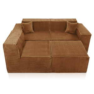 Beat Corner Sofa Corduroy Ochre Yellow