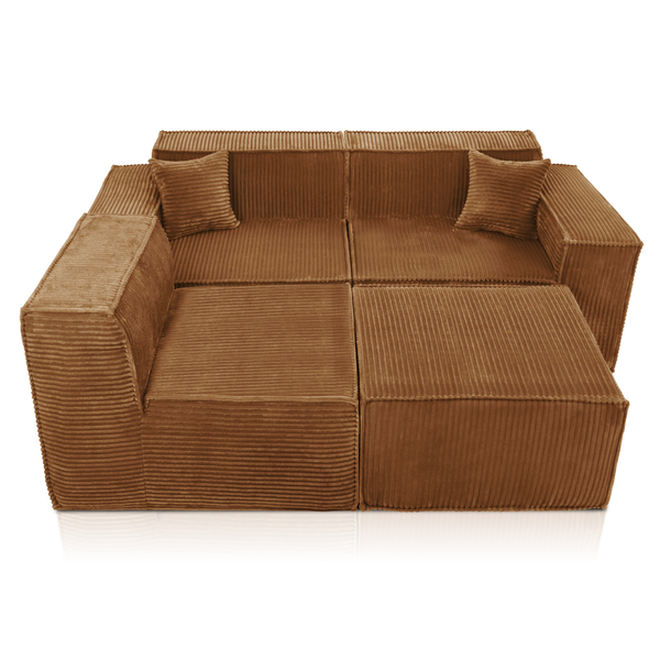 Beat Corner Sofa Corduroy Ochre Yellow