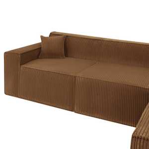 Beat Corner Sofa Corduroy Ochre Yellow