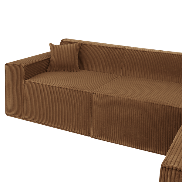 Beat Corner Sofa Corduroy Ochre Yellow