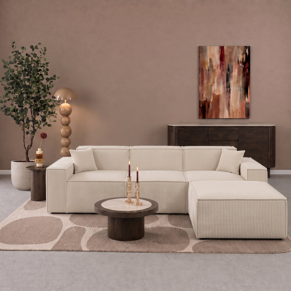 Beat Corner Sofa Corduroy Beige