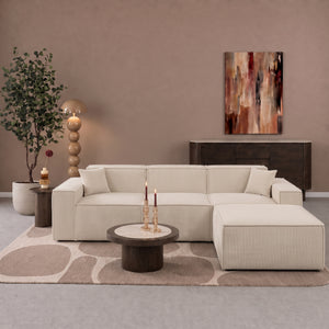 Beat Corner Sofa Corduroy Beige