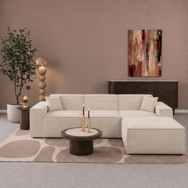 Beat Corner Sofa Corduroy Beige
