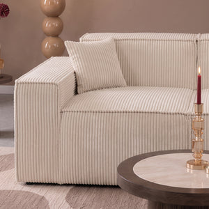 Beat Corner Sofa Corduroy Beige