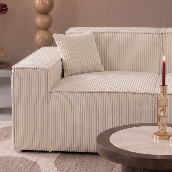 Beat Corner Sofa Corduroy Beige