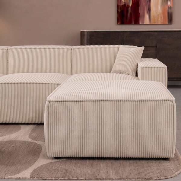 Beat Corner Sofa Corduroy Beige