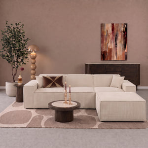 Beat Corner Sofa Corduroy Beige