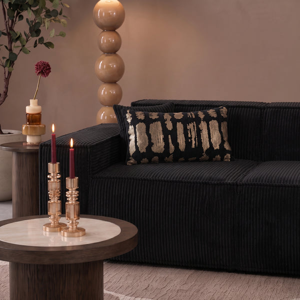 Beat Corner Sofa Corduroy Black