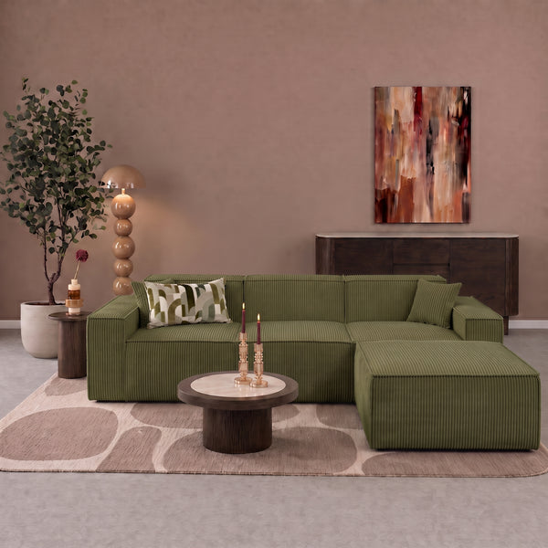 Beat Corner Sofa Corduroy Green