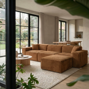 Beat Corner Sofa Corduroy Ochre Yellow