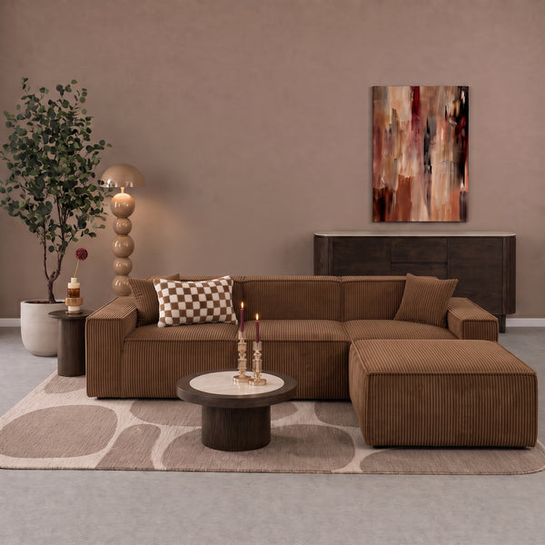 Beat Corner Sofa Corduroy Ochre Yellow