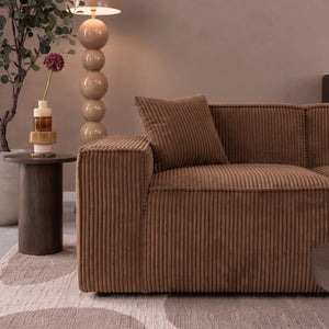 Beat Corner Sofa Corduroy Ochre Yellow