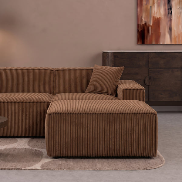 Beat Corner Sofa Corduroy Ochre Yellow