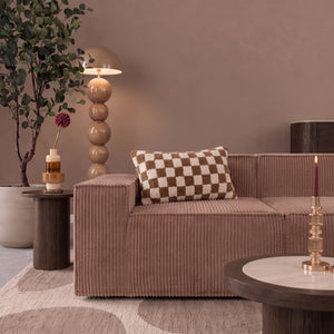 Beat Corner Sofa Corduroy Pink