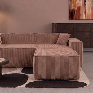Beat Corner Sofa Corduroy Pink