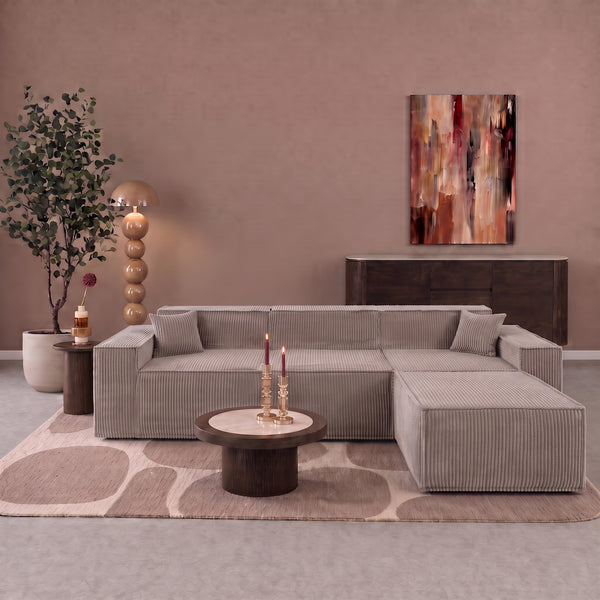Beat Corner Sofa Corduroy Taupe