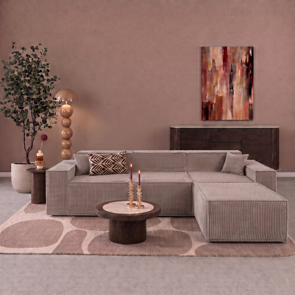 Beat Corner Sofa Corduroy Taupe