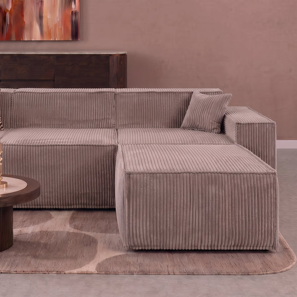 Beat Corner Sofa Corduroy Taupe