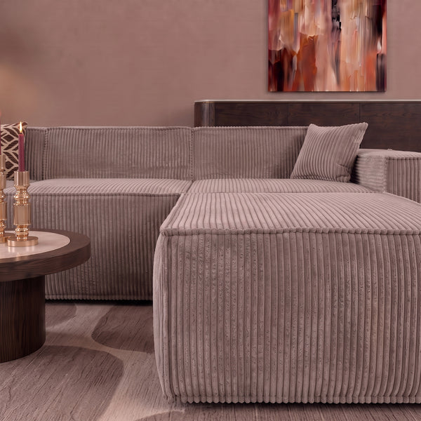 Beat Corner Sofa Corduroy Taupe