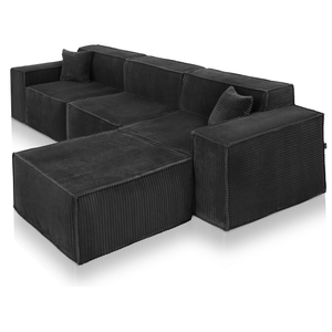 Beat Corner Sofa Corduroy Black