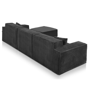 Beat Corner Sofa Corduroy Black
