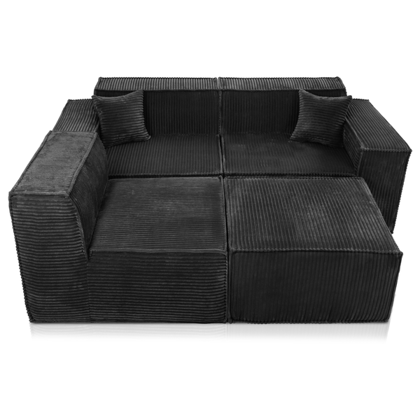 Beat Corner Sofa Corduroy Black