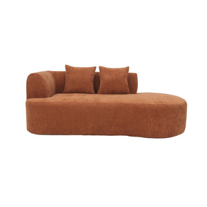 Chaise Longue Emily Chenille Copper