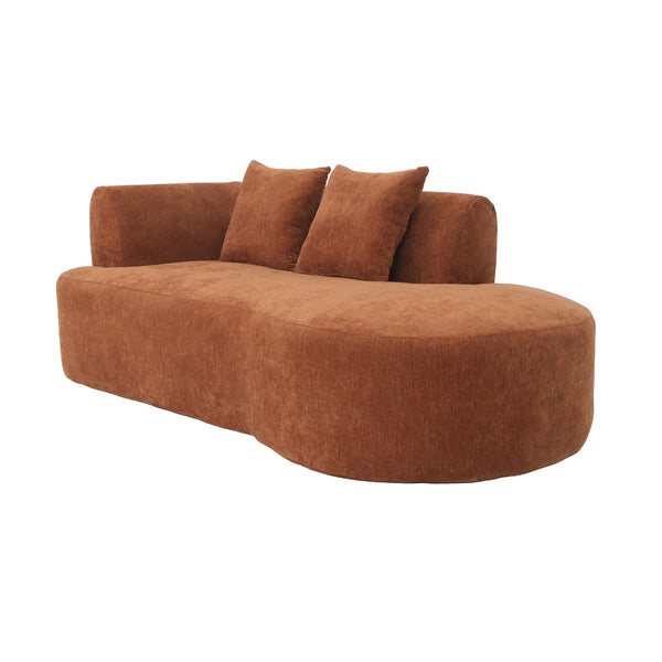 Chaise Longue Emily Chenille Copper