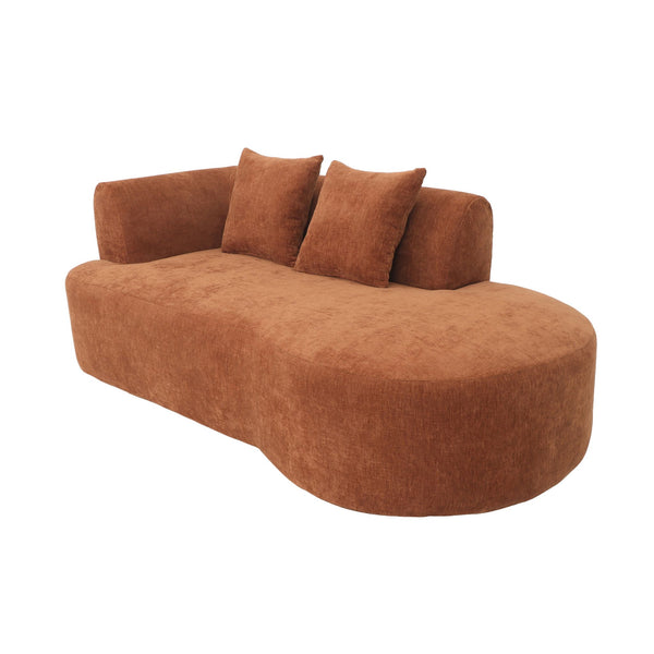 Chaise Longue Emily Chenille Copper